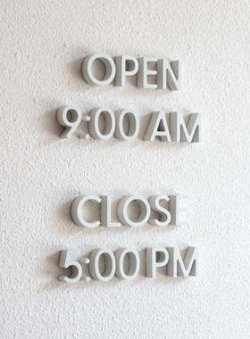 白色水泥大小写字母数字墙壁装饰文化墙面贴简约立体英文字体户外