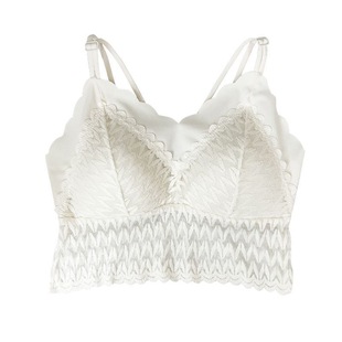 2024新款美背吊带背心聚拢抹胸内衣女外穿内搭固定带胸垫裹胸上衣