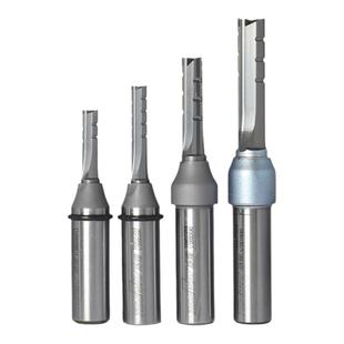 浪潮工业级三刃开料刀直刀木工TCT全钨钢刀头铣刀开槽钻孔雕刻刀