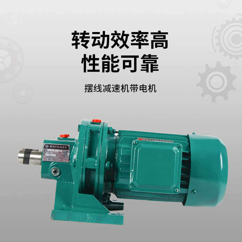 行星摆线针轮减速机带电机卧式小型立式摆针式减速器国标铜芯电机