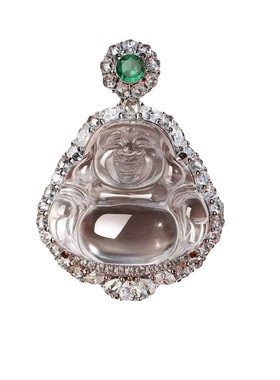 水沫玉大肚佛吊坠高冰佛公项坠