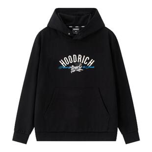 HOODRICH美式复古小天使字母logo连帽卫衣男潮流秋季新款百搭外套