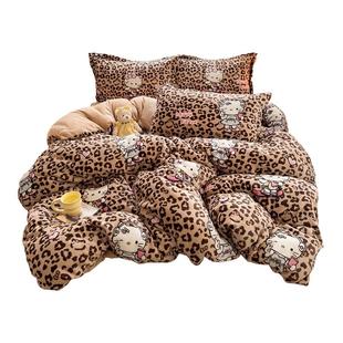 2025新款牛奶绒被套单件150x200x230加厚珊瑚绒被罩法兰绒单独冬