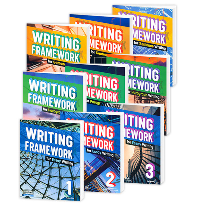原版进口Writing Framework for Sentence Paragraph Essay Writing中小学英语写作指导技能书专项教材句子段落短文写作框架带APP