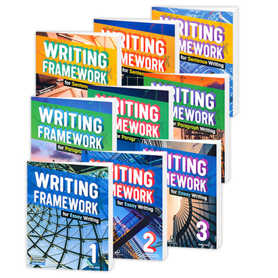 原版进口Writing Framework for Sentence Paragraph Essay Writing中小学英语写作指导技能书专项教材句子段落短文写作框架带APP