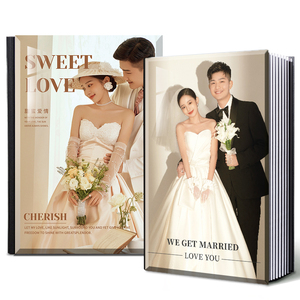 水晶相册定制写真婚纱照影楼高端制作结婚做相册影集毕业照片入册
