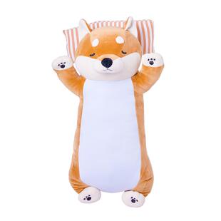 LIVHEART柴犬午睡枕头公仔抱枕毛绒玩具娃娃可爱冰丝玩偶女生