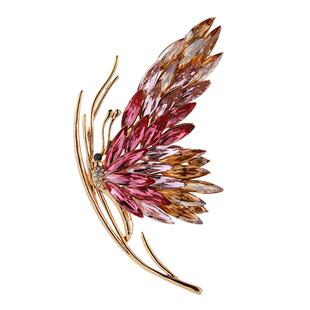 法国Eternelle原创水晶胸针女轻奢高档2025新款蝴蝶胸花38节礼物