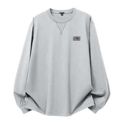 真维斯纯棉休闲春秋季男t恤长袖