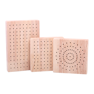 实木插座 手办模型精雕油泥带孔底座 软陶超轻粘土支架骨架座工具