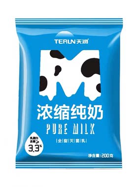 新疆天润浓缩纯牛奶学生