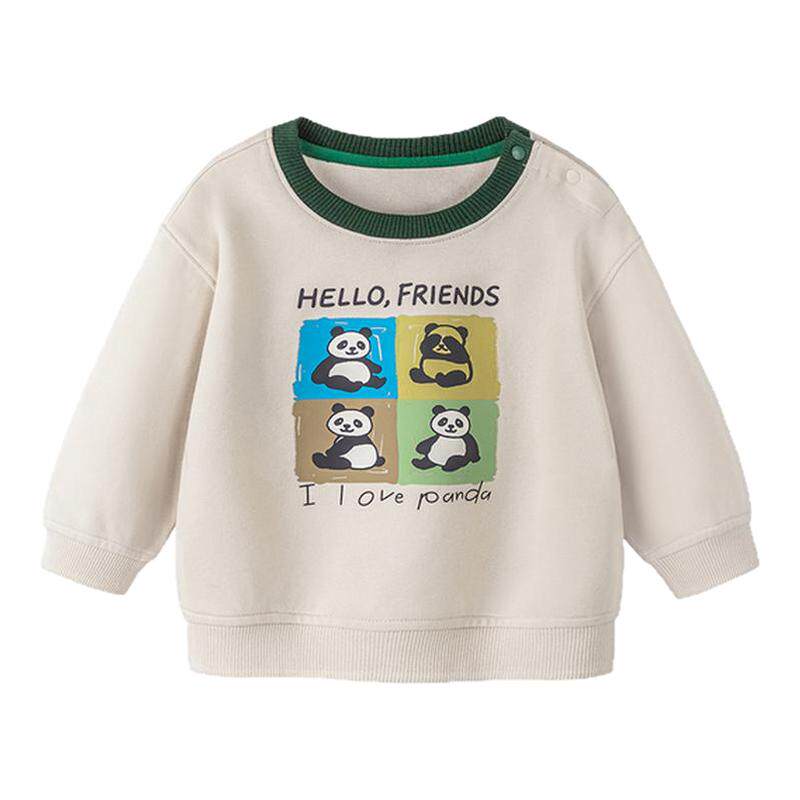 迷你巴拉巴拉男女童宝宝卫衣保暖磨毛