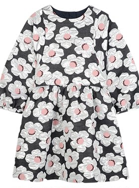 【季末】 KENZO KIDS童装女童春秋长袖印花连衣裙K61341