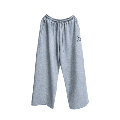 加厚加绒爵士街舞裤子女秋冬宽松慵懒风松紧直筒休闲跳舞穿搭长裤