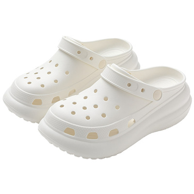 7cm厚底增高洞洞鞋女款小个子