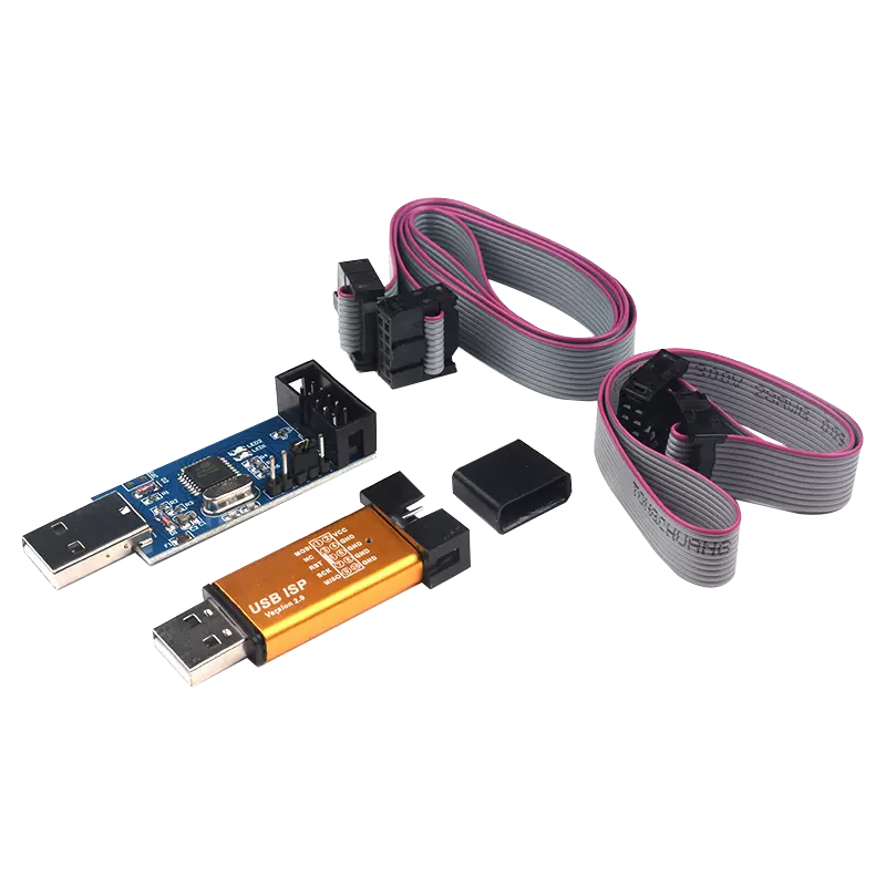 51编程烧录器 USBASP下载器/线usbisp编程器AT单片机USB下载板ISP