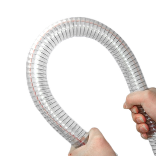 PVC钢丝软管透明耐油管25mm加厚塑料水管防冻真空管子软水管1/2寸