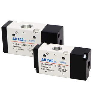 原装亚德客气控阀3A210-08NC二位三通110-06 3A310-10气动电磁阀