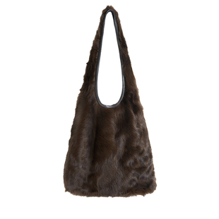 TOFOD 微光 贵妇小湖羊皮草包包 单肩包腋下水桶包