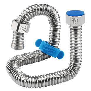 加厚4分304不锈钢波纹管高压防爆金属软管热水器马桶冷热进出水管