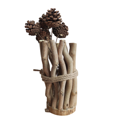 桌面花篮艺术风树枝摆件