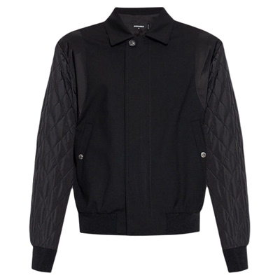 【3件8折】DSQUARED2/D2次方 男士绗缝拉链外套夹克