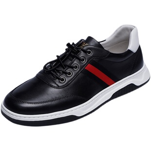 金利来男鞋2026春季新款专柜正品鞋软面真皮运动休闲皮鞋男板鞋