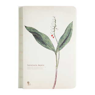 九口山药草系列白纸裸装手帐本空白内页笔记本植物主题记事本