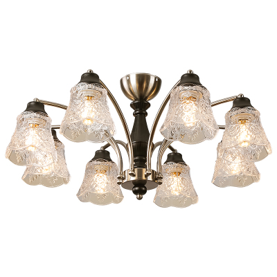 氛围感高端南洋风实木客厅吊灯