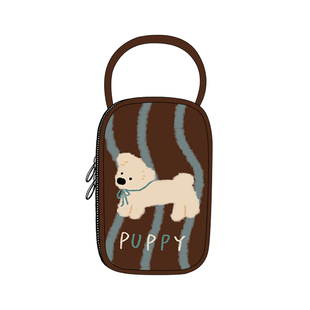 尼睿原创可爱小狗早餐保温袋便携便当包通勤手提包学生收纳餐包AC