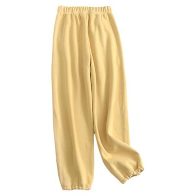 收口束脚裤松紧腰百搭卫裤休闲裤