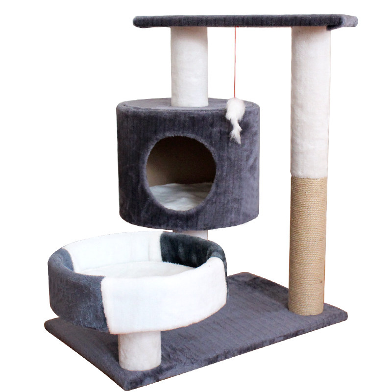抓柱麻绳一体小型四季通用猫架