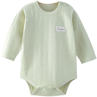 包屁衣纯棉a类春秋婴儿衣服6一12月女宝宝睡衣男长袖内衣三角哈衣