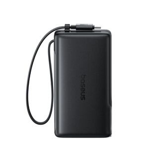 【3c认证充电宝】倍思三合一充电宝带插头2026新款带线超薄移动电源67W快充官方正品上飞机适用华为苹果16/17