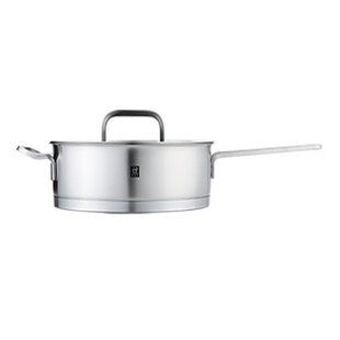 德国双立人Moment24cm单柄煎炒锅平底锅具不锈钢电磁炉燃气适用