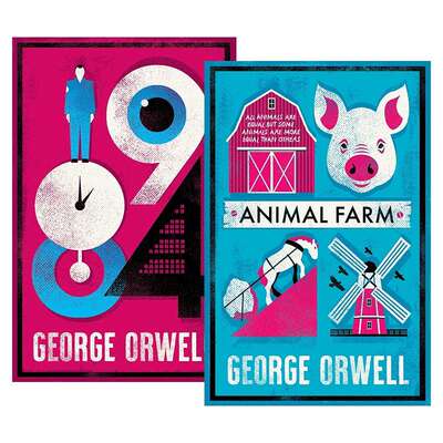 华研原版 1984 动物农场庄园 2册套装 英文原版 Nineteen Eighty-Four+Animal Farm 乔治奥威尔 George Orwell 英文版 进口英语书