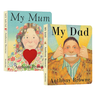 My Dad My Mum 我爸爸我妈妈  英文原版绘本 家庭关系情商管理2册 安东尼布朗 Anthony Browne 2-4岁低幼绘本 亲子认知