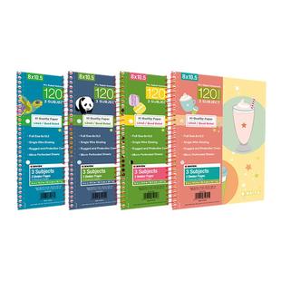 凯萨KAISA爱悦系列线圈本双孔笔记本本子a4美式科目本高颜值横线网格a4本活页本120张厚本子大学生考研本