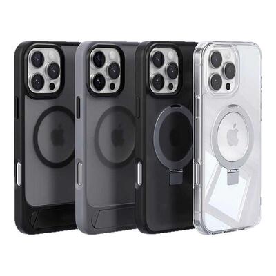 苹果16手机壳磁吸支架二合一