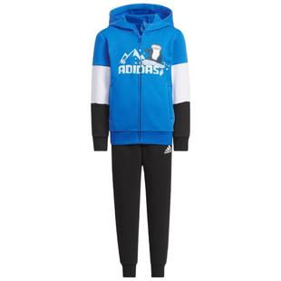 Adidas阿迪达斯儿童春秋休闲针织卫衣卫裤套装IN5220