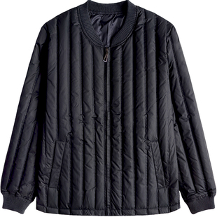 特胖老头轻薄真羽绒服内胆男老年爸爸鸭绒保暖加肥加大码羽绒内衣