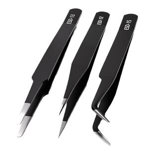 不锈钢镊子防静电尖头燕窝挑毛手机维修工具夹黑头粉刺种睫毛嫁接