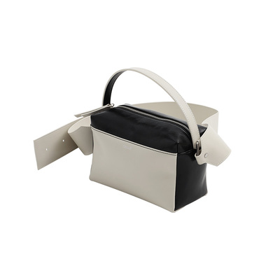 [清仓福利] Pomiimo 原创moomoo牛皮单肩斜挎手提软小方包