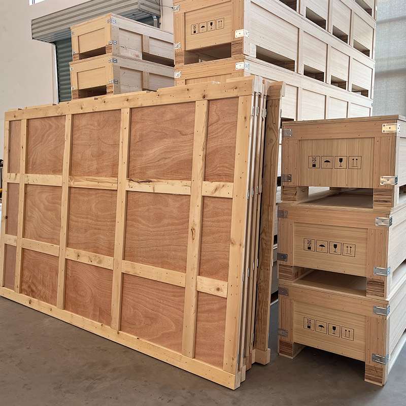 定制出口海运物流木箱批发机械设备包装箱周转箱蝴蝶扣免熏蒸木箱