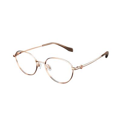 陌森近视眼镜圆框女款斯文高级可配度数光学镜架MA7021