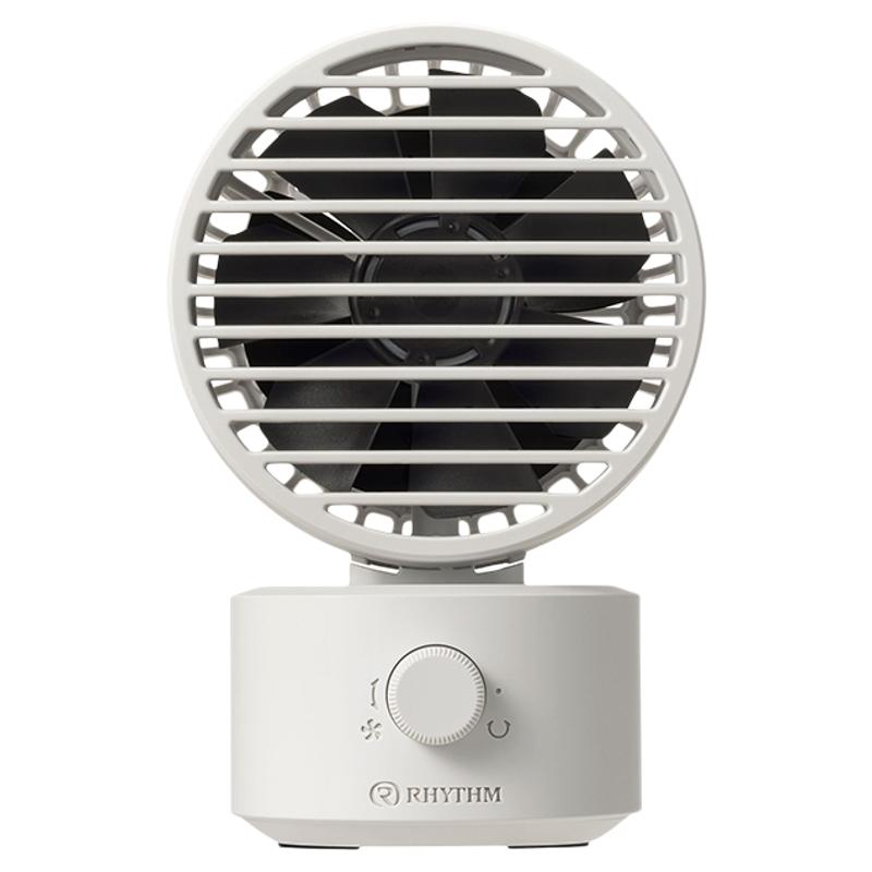【交个朋友】RHYTHM丽声日本品牌办公室台扇摇头小风扇2026新款网红迷你长续航USB学生宿舍桌面大风力电风扇