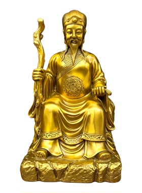 精工纯黄铜五行五德星君供奉神像