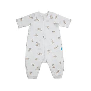 lovetodream婴儿睡袋宝宝连体睡袋防惊跳分腿式婴儿服春夏薄款