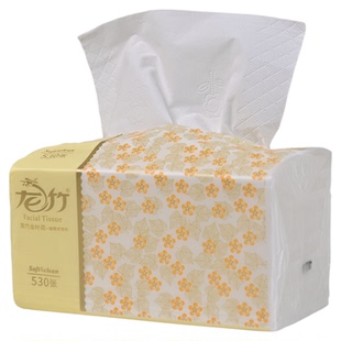 龙竹抽纸530张3提24包纸巾抽纸餐巾纸面巾纸可湿水家用大包实惠装