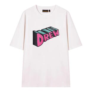 【官方正品】drew house艺术字母图案圆领短袖T恤 25夏男女同款